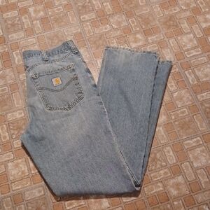 Carhartt Light Blue Denim Jeans Men's Size 34x36